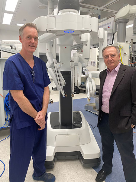 Dr Brian Meade with North West Private Hospital CEO Chris Murphy
